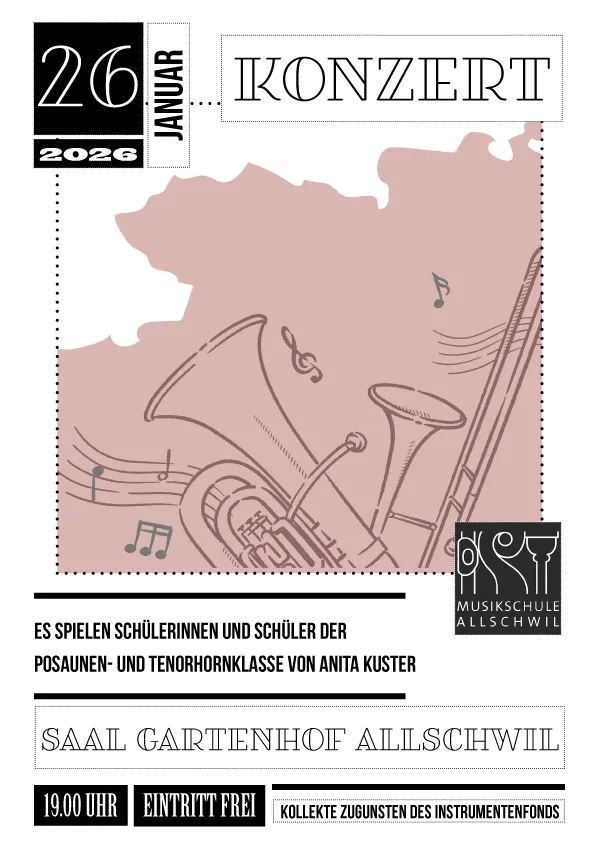 Konzert der Posaunen- und Tenorhornklasse von Anita Kuster